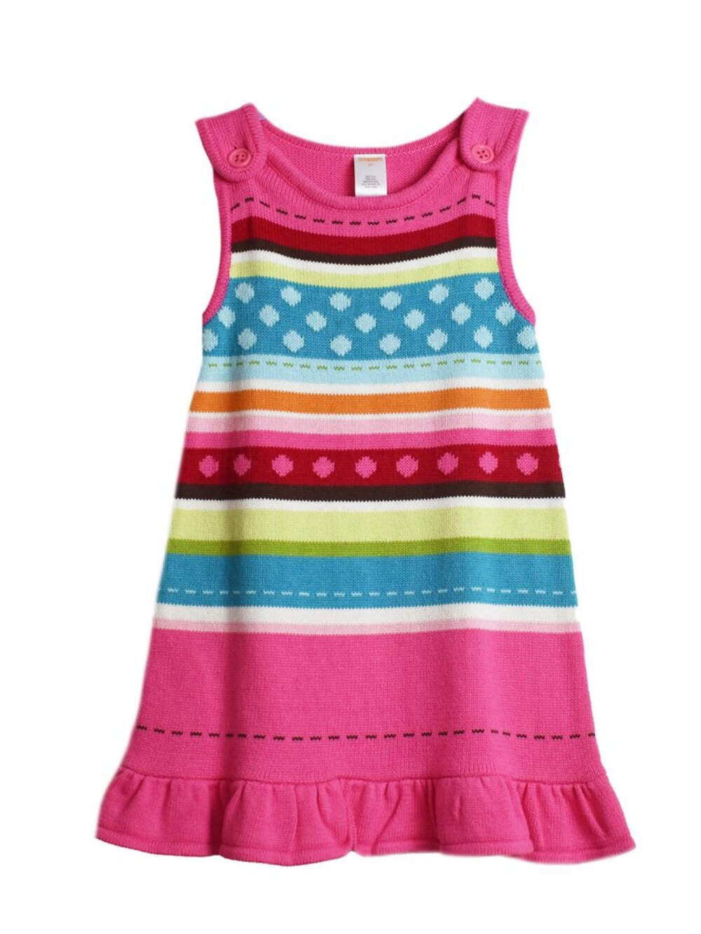 Gymboree Baby Girl’s Dress Sleeveless A-Line Cotton Knit Outfit Size 4T NEW - Picture 3 of 6